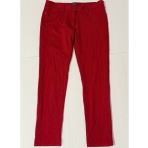 J. McLaughlin Red Pull-On Stretchy Pants, Size 10